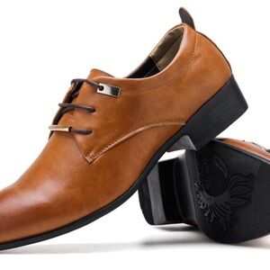 Men's Tan Leather Shoes